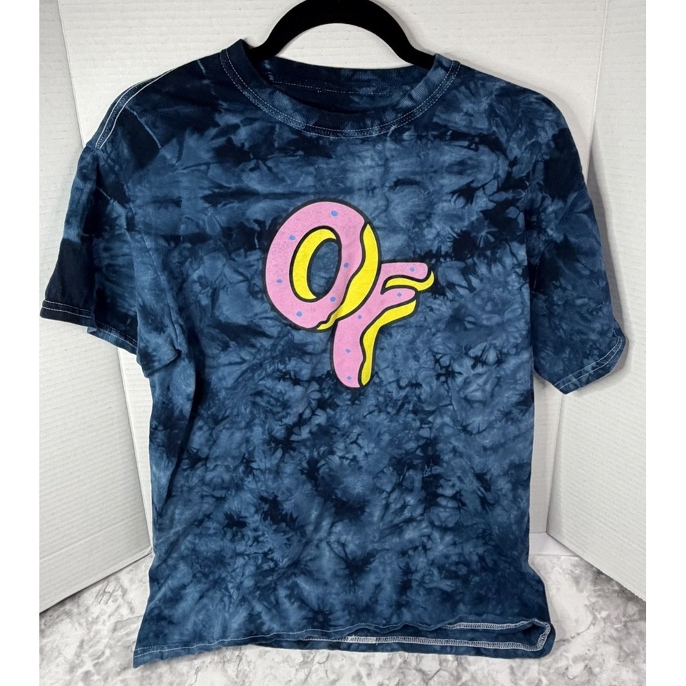 Odd Future OFGWKTA Donut Tyler The Creator Blue Tie Dye Shirt Men's Size Small